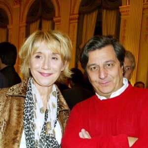 Marie-Anne Chazel et Christian Clavier - Hommage à Roman Polanski au Ministère de la culture à Paris. Le 6 mars 2003.