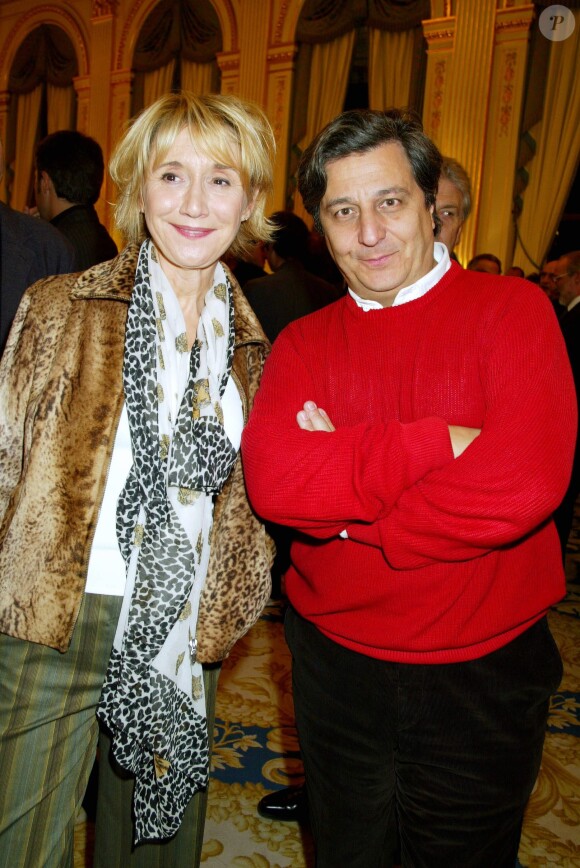 Marie-Anne Chazel et Christian Clavier - Hommage à Roman Polanski au Ministère de la culture à Paris. Le 6 mars 2003.