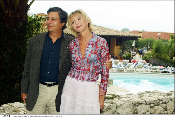 Marie-Anne Chazel et Christian Clavier au Festival de la fiction TV à Saint-Tropez. Le 22 septembre 2002.
