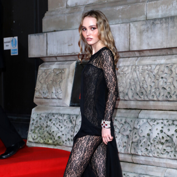 Lily-Rose Depp lors de la 73ème cérémonie des British Academy Film Awards (BAFTA) au Royal Albert Hall à Londres, Royaume Uni, le 2 février 2020.