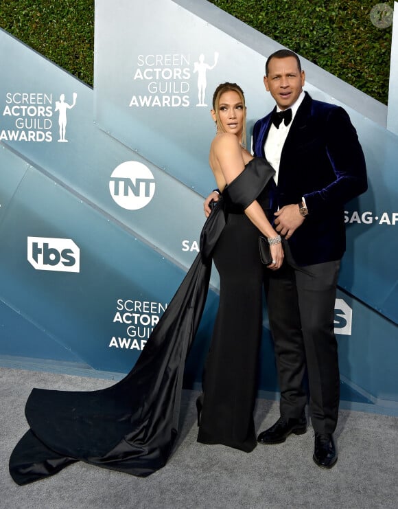 Jennifer Lopez and Alex Rodriguez - 26e cérémonie annuelle des "Screen Actors Guild Awards" ("SAG Awards") au "Shrine Auditorium" à Los Angeles, le 19 janvier 2020.