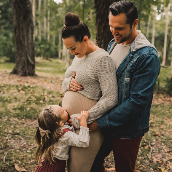 Kara Bosworth, son mari Kyle Bosworth et leur fille Decker. Novembre 2019.
