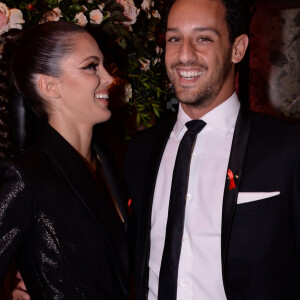 Iris Mittenaere (Miss France et Miss Univers 2016) et son compagnon Diego El Glaoui lors de la soirée de gala de la 18ème édition du "Dîner de la mode du Sidaction" au Pavillon Cambon Capucines - Potel et Chabot à Paris, France, le 23 janvier 2020. © Rachid Bellak/Bestimage