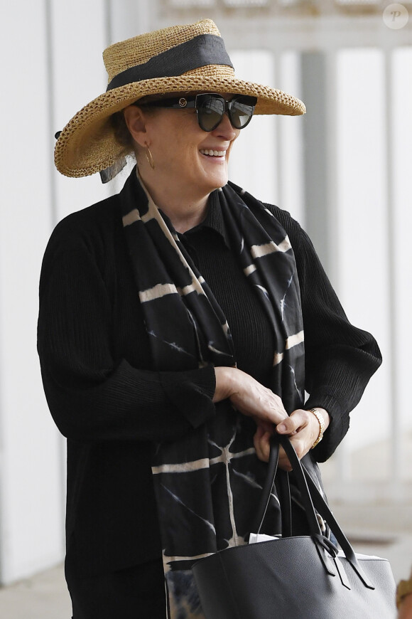 Exclusif - Meryl Streep au départ de l'aéroport de Venise, 76ème Mostra de Venise, Festival International du Film de Venise, le 2 septembre 2019.