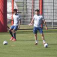 Kingsley Coman à l'entraînement avec son équipe du Bayern Munich. Avril 2020.