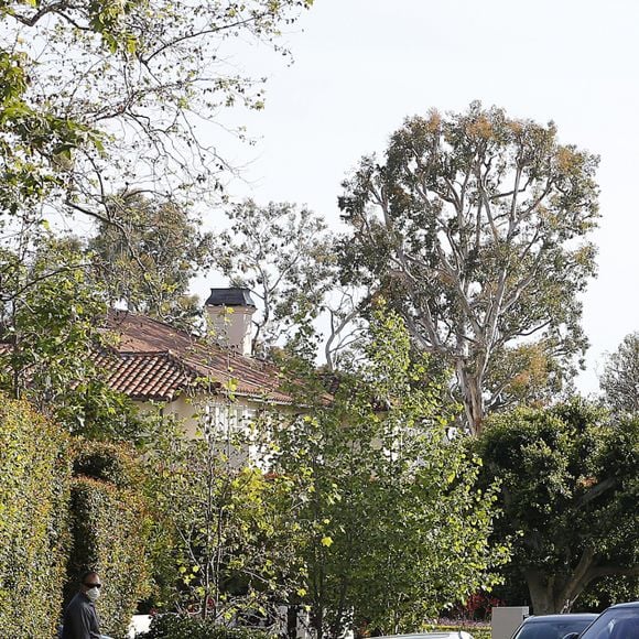 Kate Hudson fête ses 41 ans sur le thème du drive-in, pour respecter la distance sociale pendant l'épidémie de coronavirus (COVID-19). Pacific Palisades, le 19 avril 2020.