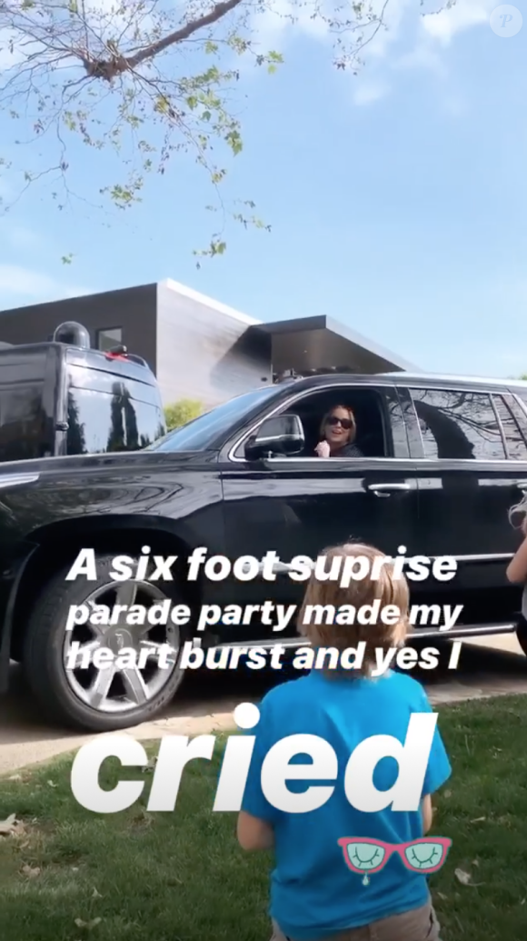Kate Hudson fête ses 41 ans à son domicile. Pacific Palisades, le 19 avril 2020.
