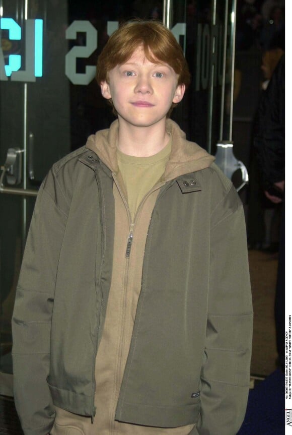 Rupert Grint à l'avant-première du film Harry Potter à l'école des sorciers, à Londres, le 5 novembre 2001. 