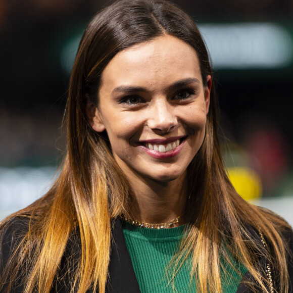 Marine Lorphelin (Miss France 2013) assiste au match "Rafael Nadal - Adrian Mannarino (7/5-6/4)" lors du tournoi Rolex Paris Masters 2019, le 30 octobre 2019. © Perusseau-Veeren/Bestimage