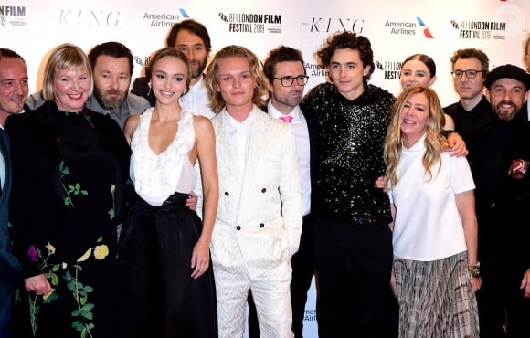 L'équipe du film "Le Roi" au BFI London Film Festival, le 3 octobre 2019.