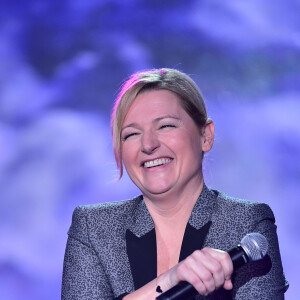 Exclusif - Anne-Elisabeth Lemoine - Enregistrement de l'émission "La Télé Chante Pour le Sidaction" aux théâtre des Folies Bergère à Paris. L'émission sera diffusée sur France 2 le 28 mars