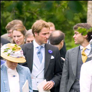 Le prince William au mariage de Rose Astor et Hugh van Cutsem à Oxford, en 2005.