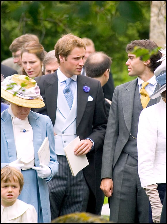 Le prince William au mariage de Rose Astor et Hugh van Cutsem à Oxford, en 2005.