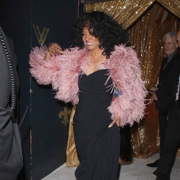 Diana Ross à la sortie de sa soirée d'anniversaire, 75 ans, au club Warwick à Hollywood le 26 mars 2019.