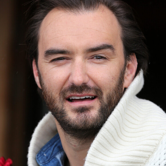 Cyril Lignac - Photocall du film "L'ile des Miam-nimaux : Tempête de boulettes géantes 2" de Cody Cameron et Kris Pearn lors du 17e Festival International du Film de Comédie de l'Alpe d'Huez, le 17 Janvier 2014.