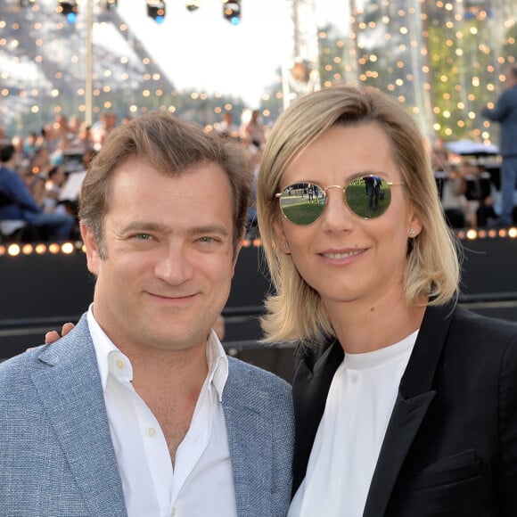 Exclusif - Laurence Ferrari et son mari Renaud Capuçon - Grand concert de l'Orchestre National de France au Champs de Mars présenté par S. Bern sur France 2 pour célébrer la Fête Nationale à Paris le 14 juillet 2017 © Giancarlo Gorassini / Pierre Perusseau / Veeren / Bestimage