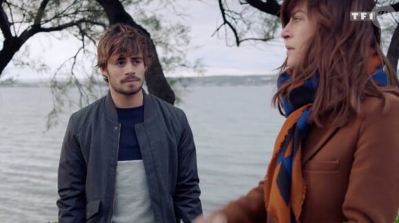 Clément Rémiens et Anne Caillon dans la série "Demain nous appartient", diffusée sur TF1.