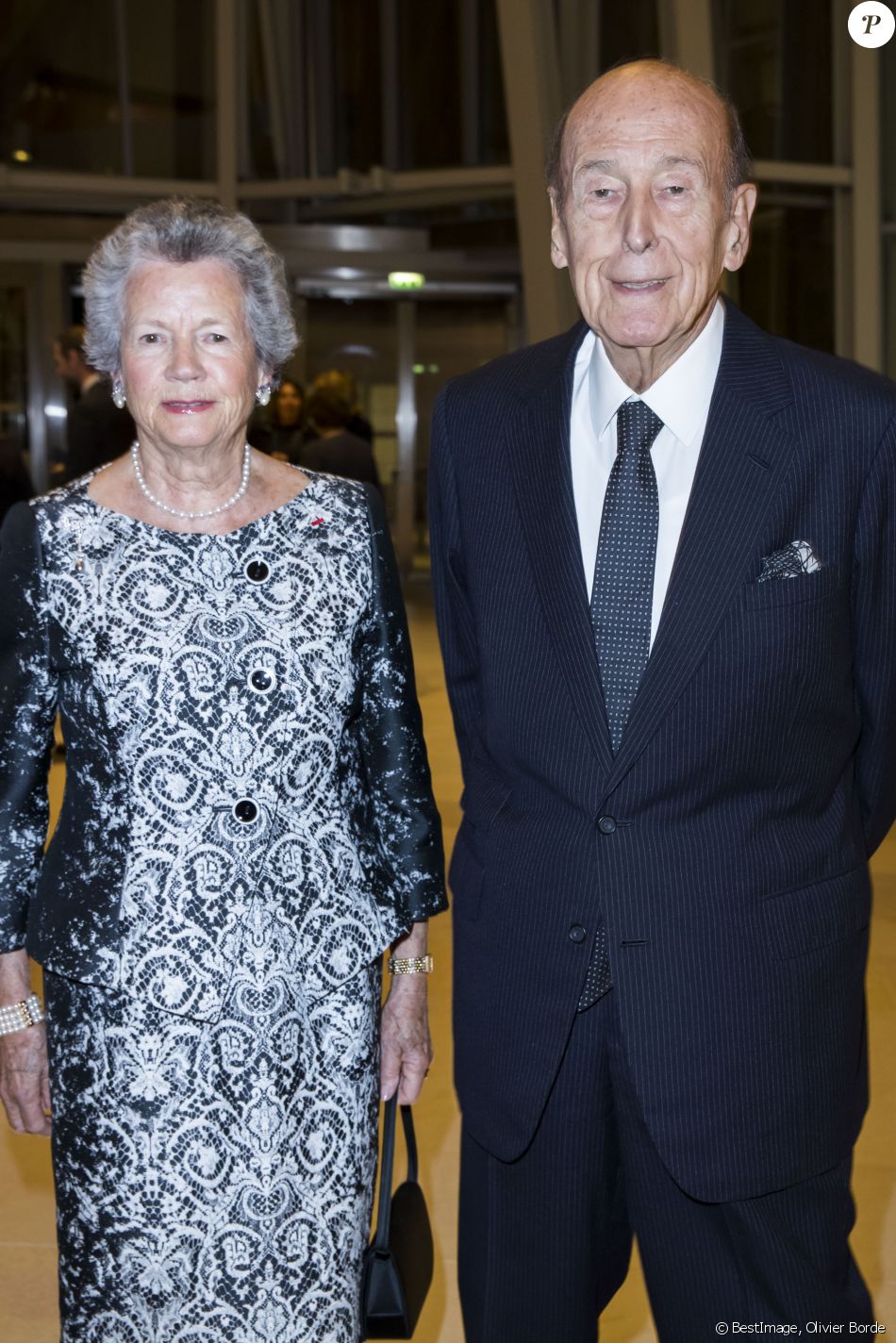 Valery Giscard d'Estaing et sa femme AnneAymone Giscard d'Estaing Dîner d'inauguration de l Valery Giscard d'Estaing et sa femme AnneAymone Giscard d'Estaing Dîner d'inauguration de l