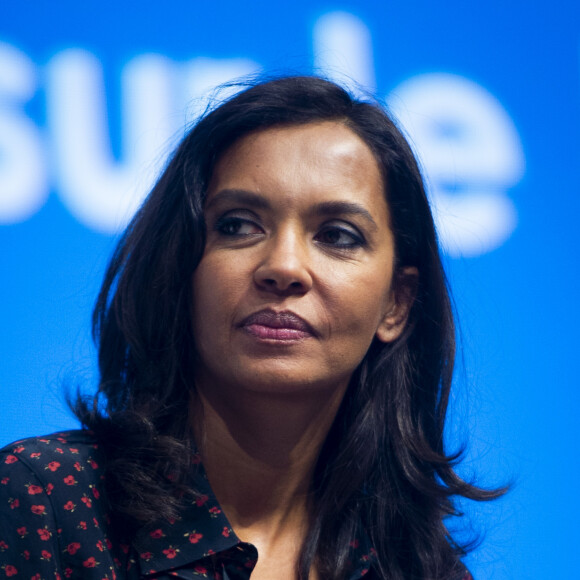 Karine Le Marchand (marraine de la CNDP (Commission nationale du débat public) et animatrice de lémission "L'amour est dans le pré") au 57ème salon International de l'Agriculture au parc des expositions de la porte de Versailles à Paris, France, le 23 février 2020. © Jean-Baptiste Autissier/Panoramic/Bestimage