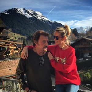 Laeticia et Johnny Hallyday sur Instagram le 23 décembre 2014.