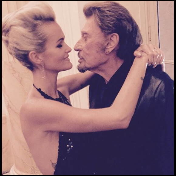 Laeticia et Johnny Hallyday sur Instagram le 3 décembre 2014.