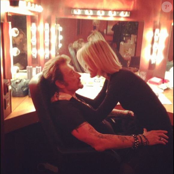 Laeticia et Johnny Hallyday sur Instagram le 24 novembre 2012.