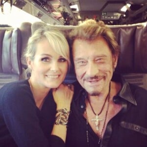 Laeticia et Johnny Hallyday sur Instagram le 14 octobre 2012.