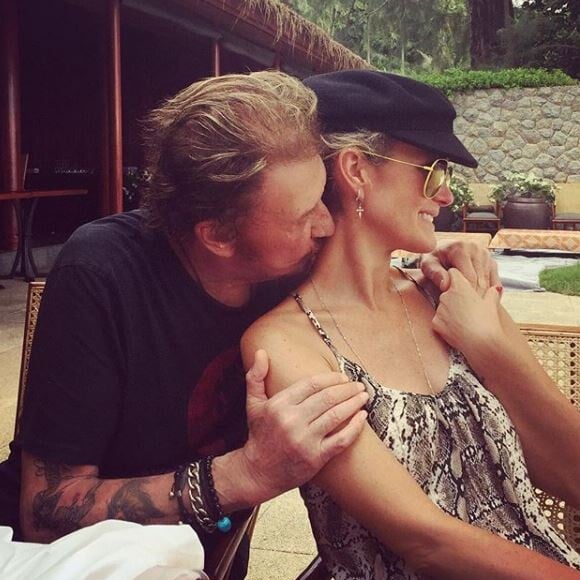 Laeticia et Johnny Hallyday sur Instagram le 27 décembre 2015.