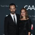 Natalie Portman (robe Dior) et son mari Benjamin Millepied - Les célébrités arrivent à la soirée "Dance Project Gala" à Los Angeles le 7 octobre 2017.
