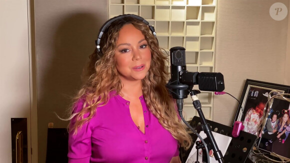 Mariah Carey chante 'Hero' pendant le confinement lié à l'épidémie de Coronavirus (Covid-19), durant le "Live at home tribute".