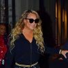 Exclusif - Mariah Carey sort dîner avec des amis à New York, le 14 janvier 2020.