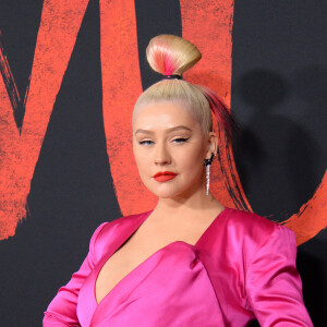 Christina Aguilera assiste à l'avant-première de "Mulan" au théâtre El Capitan, à Hollywood. Los Angeles, le 9 mars 2020.