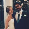 La princesse Maria Petrovna Galitzine et son mari Rishi Singh lors de leur mariage en 2017.