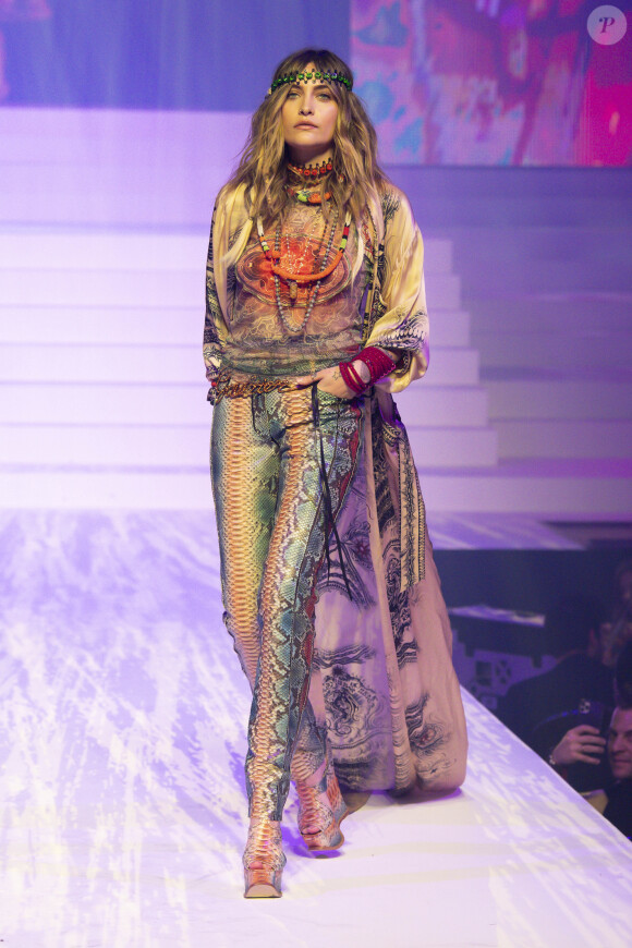Paris Jackson lors du dernier défilé de mode Haute-Couture printemps-été 2020 "Jean-Paul Gaultier" au théâtre du Châtelet à Paris, France, le 22 janvier 2020.