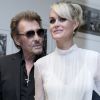 Johnny Hallyday et sa femme Laeticia Hallyday - People au défilé de mode Haute-Couture automne-hiver 2016/2017 "Christian Dior" à Paris. Le 4 juillet 2016 © Olivier Borde / Bestimage