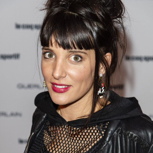 Erika Moulet - Guerlain et Le coq sportif au lancement de leur seconde collaboration à la boutique Guerlain des Champs-Elysées à Paris le 23 octobre 2018. © Pierre Perusseau/Bestimage