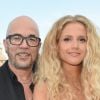 Pascal Obispo et sa femme Julie Hantson - Soirée du 90e anniversaire de Line Renaud sur le Bateau Potel et Chabot "Pavillon Seine" à Paris le 2 juillet 2018. © Coadic Guirec/Bestimage