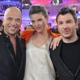 Pascal Obispo, Michaël Youn et Isabelle Funaro - Enregistrement de l'émission  Vivement Dimanche" à Paris le 13 fevrier 2013.