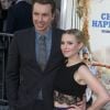 Dax Shepard et sa femme Kristen Bell à la première de 'CHIPS' au théâtre Chinois à Hollywood, le 20 mars 2017.