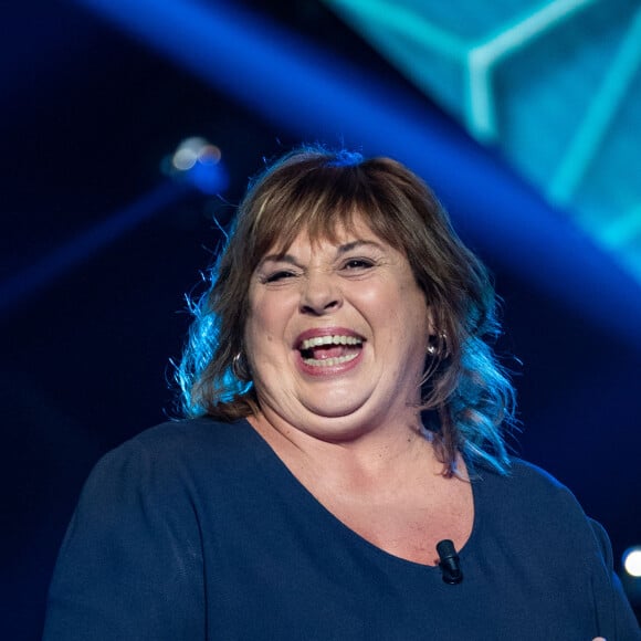 Exclusif - Michèle Bernier - Enregistrement de l'émission "Le grand show de l'humour - Les 50 comiques préférés des français 2020" au Palais des Sports de Paris. Le 10 février 2020 © Cyril Moreau / Bestimage