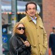 Exclusif - Olivier Sarkozy et sa compagne Mary Kate Olsen se promenent dans les rues de East Village, apres avoir dejeune au restaurant Quartino a New York. Le 18 novembre 2012