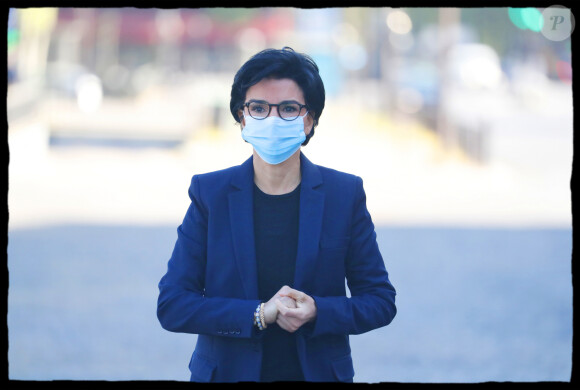 Exclusif - Rachida Dati se rend au Drive Test de dépistage du Coronavirus Covid 19. Paris, Place Joffre, VIIème arrondissement, le 22 avril 2020.  © Alain Guizard / Bestimage