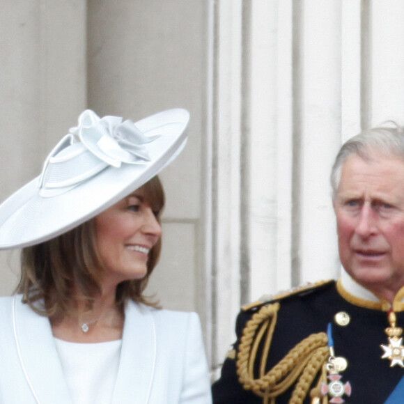 Michael Middleton, Carole Middleton, le prince Charles et Camilla Parker Bowles, duchesse de Cornouailles - Mariage de Kate Middleton et du prince William d'Angleterre à Londres. Le 29 avril 2011