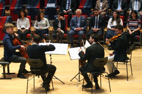 Le prince Charles, prince de Galles, et Camilla Parker Bowles, duchesse de Cornouailles, assistent à un concert à l'académie Barenboim-Said à Berlin le 9 mai 2019.