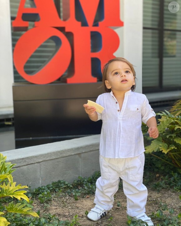Santiago, le fils d'Eva Longoria, sur Instagram le 4 mai 2020.