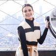 Lea Michele est à la cérémonie d'illumination de l'Empire State Building à l'occasion des célébration du Holiday Light Show 2019 et la sortie de son nouveau single de Noël. New York, le 3 décembre 2019.