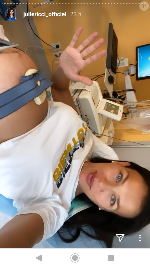 Julie Ricci, enceinte de son deuxième enfant, parle de son rendez-vous à l'hôpital, le 4 juin 2020