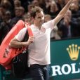 Roger Federer - Novak Djokovic et Roger Federer lors de la demi-finale du tournoi de tennis "Rolex Paris Masters" à l'AccorHotels Arena à Paris, le 3 novembre 2018. Novak Djokovic a gagné contre Roger Federer (6-7(6), 7-5, 7-6(3). © Veeren/Bestimage