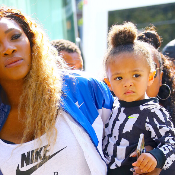 Serena Williams et sa fille Alexis Olympia à l'évènement Nike "Queens of Tennis Experience" au parc William F. Passannante Ballfield à New York le 20 août 2019. © Charles Guerin/Bestimage