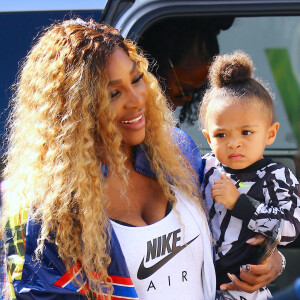 Serena Williams et sa fille Alexis Olympia à l'évènement Nike "Queens of Tennis Experience" au parc William F. Passannante Ballfield à New York le 20 août 2019. © Charles Guerin/Bestimage